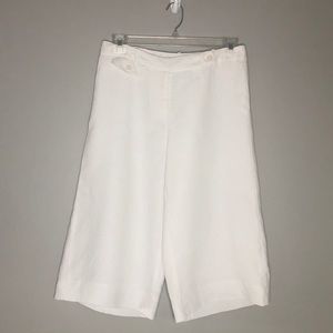 Michael Michael Kors white linen gauchos